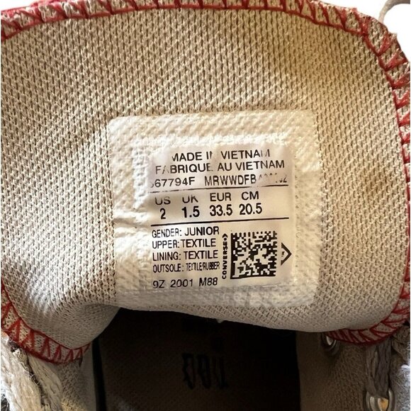 Converse‎ Chuck Taylor All Star High American flag, Junior Size 2 US - Picture 10 of 11